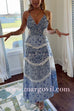 Margovil V Neck Floral Print Splice Ruffle Tiered Maxi Cami Dress