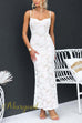 Margovil Floral Lace Bodycon Maxi Cami Dress