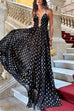 Margovil Cut Out Polka Dot Tiered Swing Maxi Cami Dress