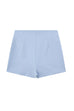 Zipper High Waist Slit Front Skort