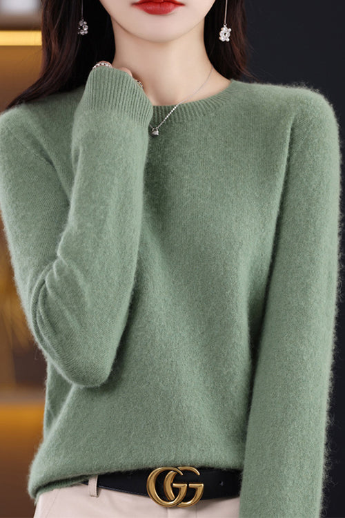 Margovil Crewneck Solid Comfy Pullover Sweater