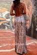 Margovil Criss Cross Open Back Tie Dye Maxi Dress(6 Colors Available)