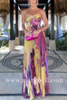 Spaghetti Strap Waisted Floral Print Swing Maxi Dress