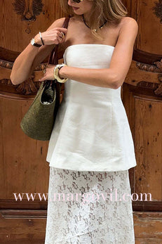 Margovil Chicest Strapless Tube Solid Top