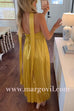Margovil Strapless Back Lace-up Satin Pleated Maxi Party Dress