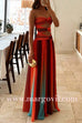 Strapless Twist Front Cut Out Colorful Mesh Maxi Dress