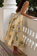 Margovil Lace Trim Drawstring Floral Print Midi Cami Dress
