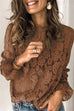 Margovil Bell Sleeves Lace Pullover Tops