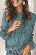 Margovil Bell Sleeves Lace Pullover Tops