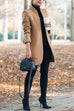 Margovil Ellen Stand Collar Open Front Pockets Coat