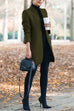 Margovil Ellen Stand Collar Open Front Pockets Coat